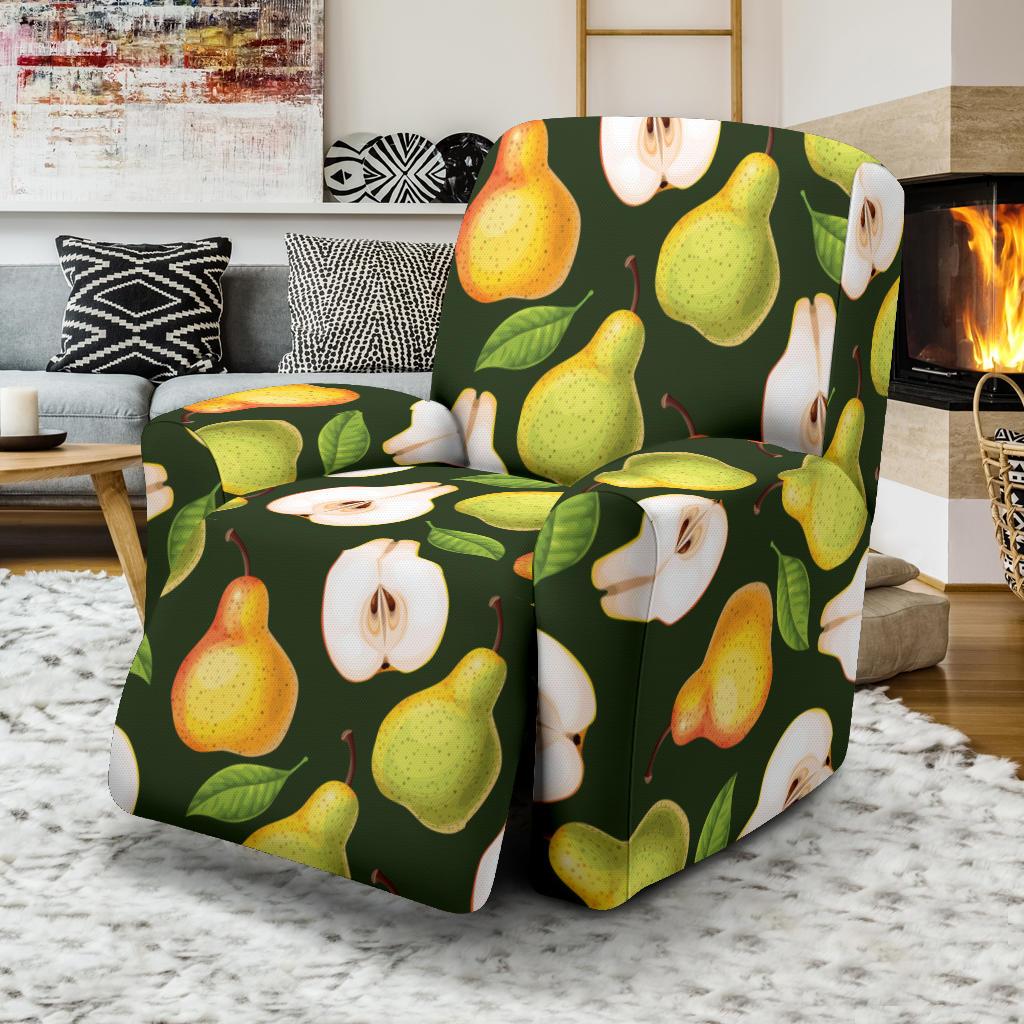 Pear Pattern Print Design PE06 Recliner Slipcover-JORJUNE.COM