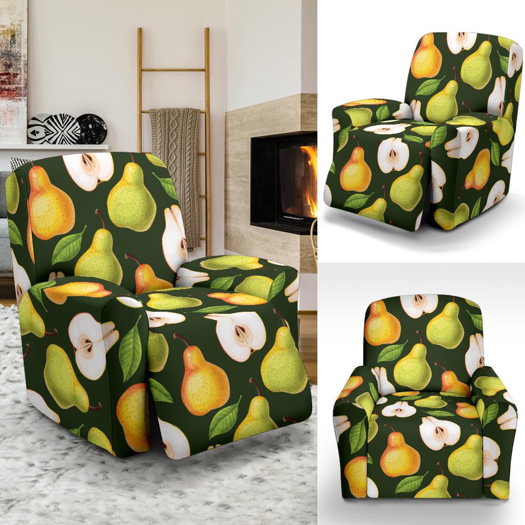 Pear Pattern Print Design PE06 Recliner Slipcover-JORJUNE.COM