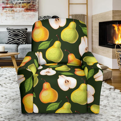 Pear Pattern Print Design PE06 Recliner Slipcover-JORJUNE.COM