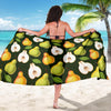 Pear Pattern Print Design PE06 Sarong Pareo Wrap-JORJUNE.COM