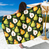 Pear Pattern Print Design PE06 Sarong Pareo Wrap-JORJUNE.COM