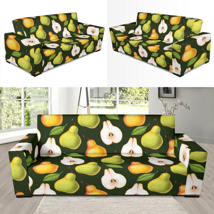 Pear Pattern Print Design PE06 Sofa Slipcover-JORJUNE.COM