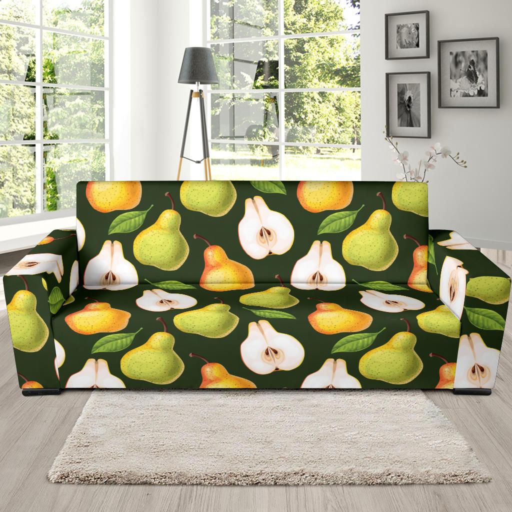 Pear Pattern Print Design PE06 Sofa Slipcover-JORJUNE.COM
