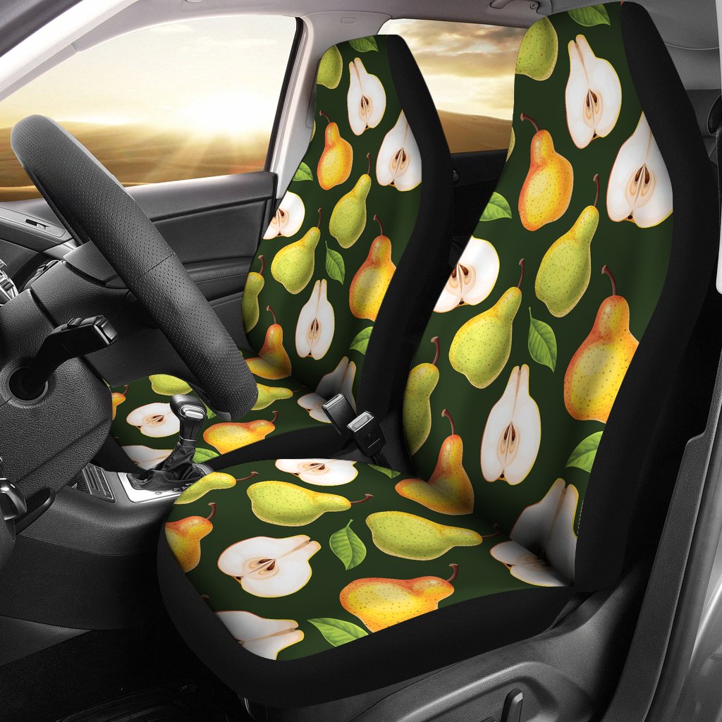 Pear Pattern Print Design PE06 Universal Fit Car Seat Covers-JorJune