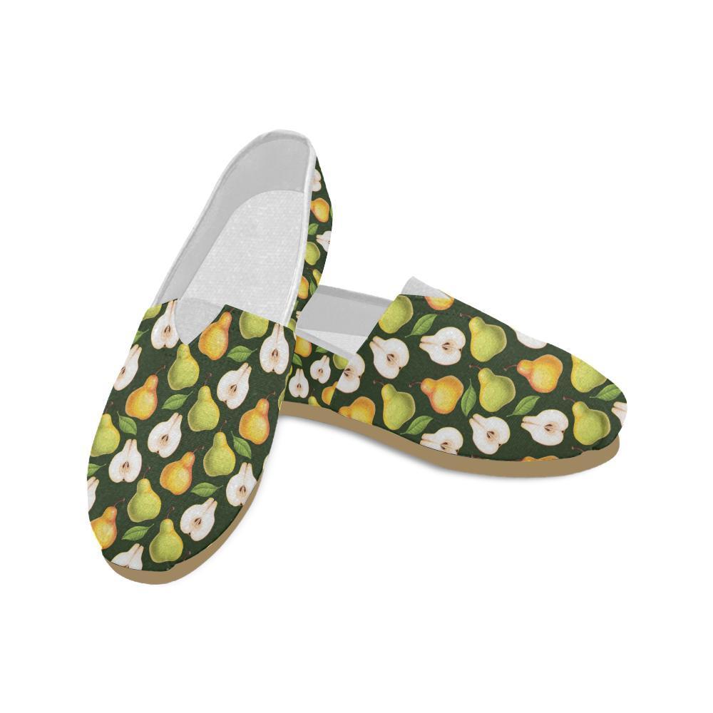 Pear Pattern Print Design PE06 Women Casual Shoes-JorJune.com