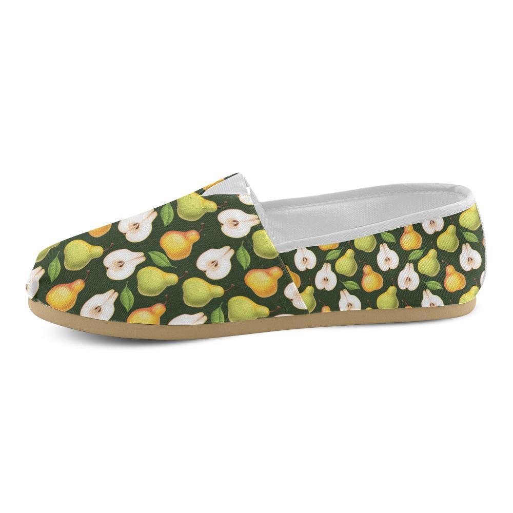 Pear Pattern Print Design PE06 Women Casual Shoes-JorJune.com