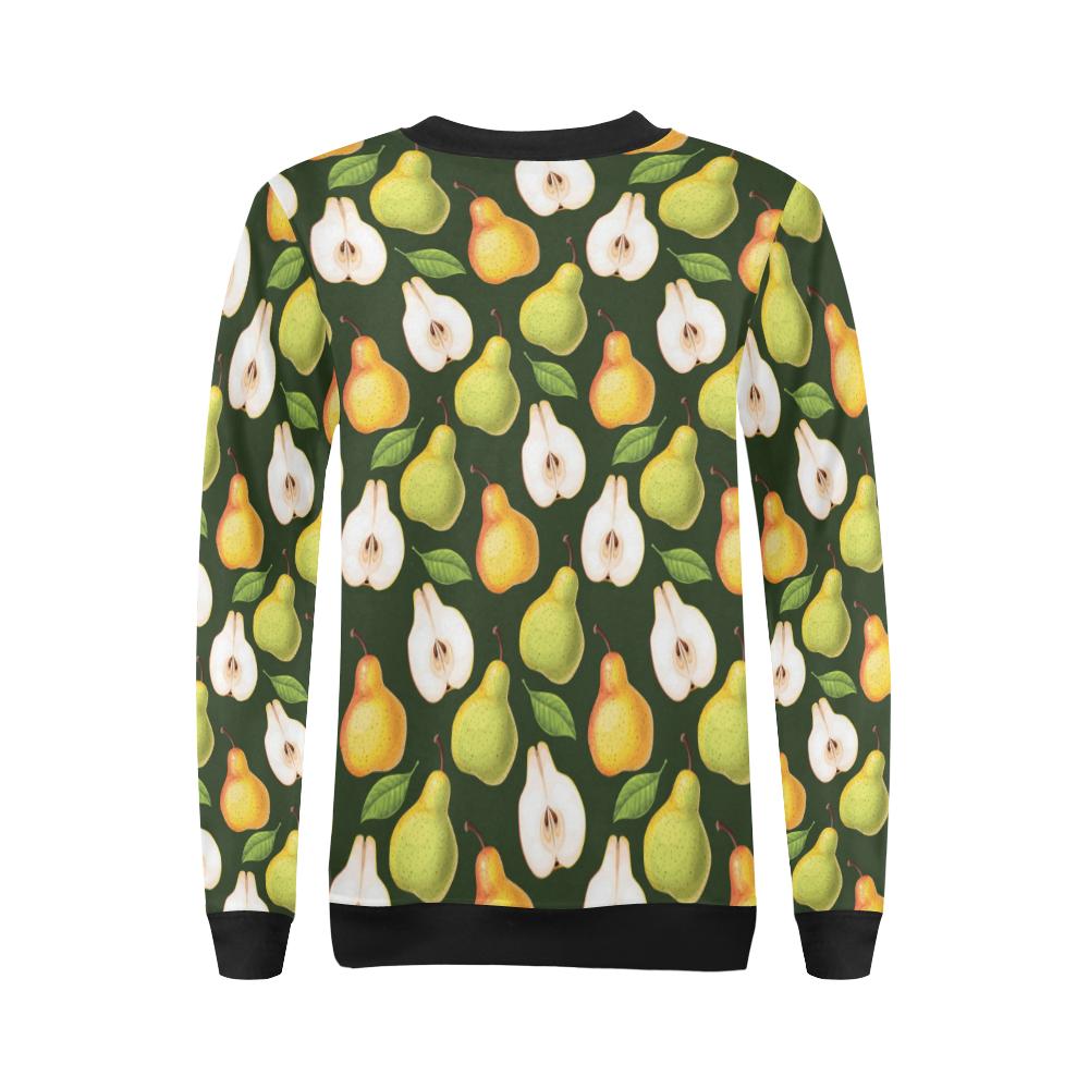 Pear Pattern Print Design PE06 Women Long Sleeve Sweatshirt-JorJune