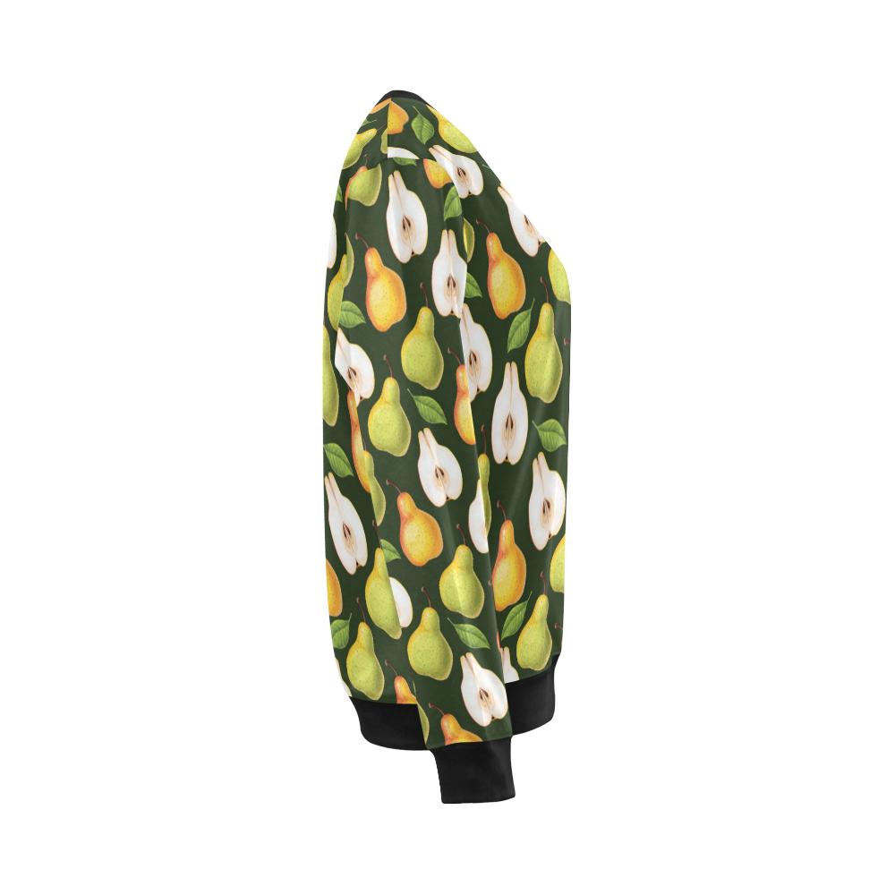 Pear Pattern Print Design PE06 Women Long Sleeve Sweatshirt-JorJune