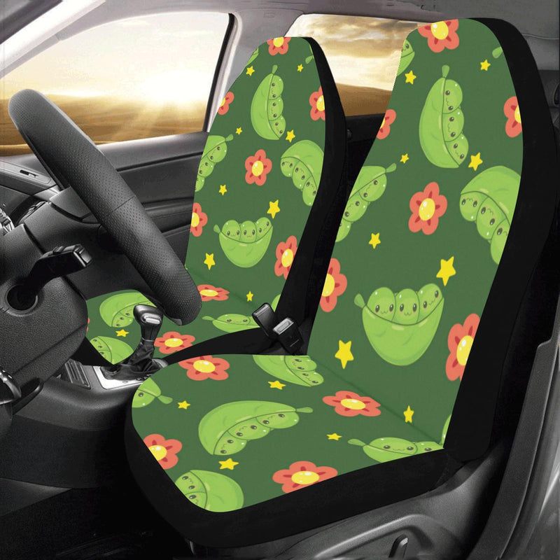 Peas Pattern Print Design A01 Car Seat Covers (Set of 2)-JORJUNE.COM