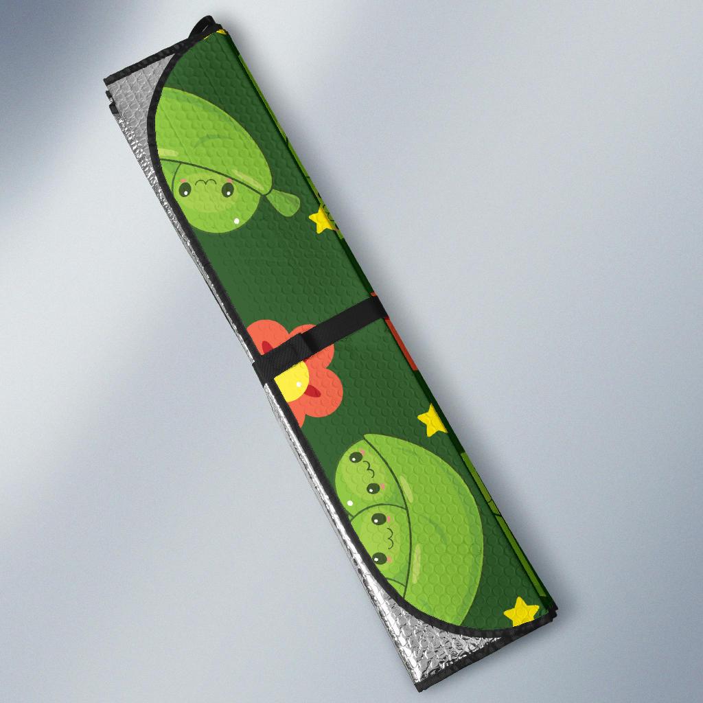Peas Pattern Print Design A01 Car Sun Shades-JORJUNE.COM