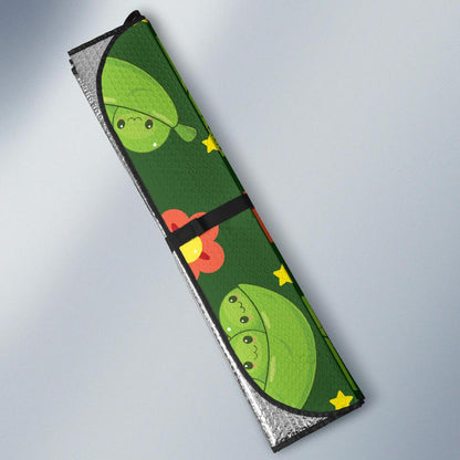 Peas Pattern Print Design A01 Car Sun Shades-JORJUNE.COM