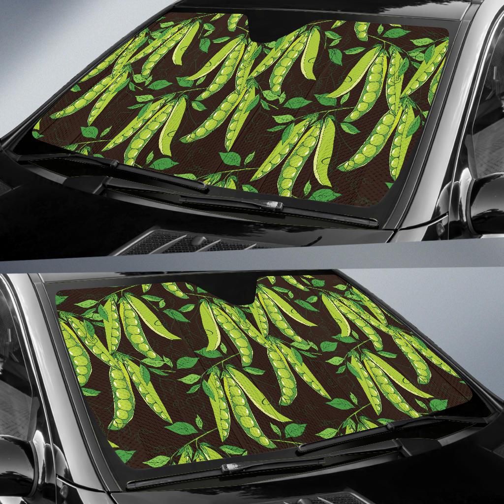 Peas Pattern Print Design A03 Car Sun Shades-JORJUNE.COM