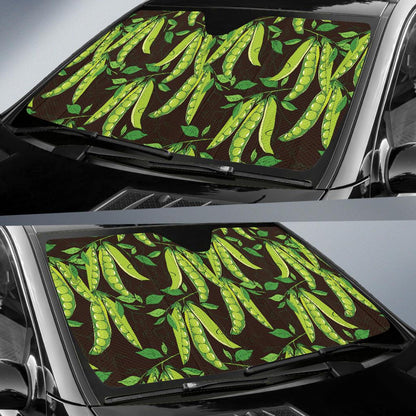 Peas Pattern Print Design A03 Car Sun Shades-JORJUNE.COM
