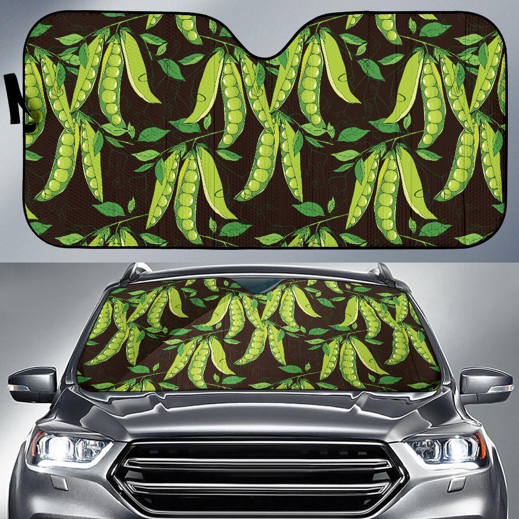 Peas Pattern Print Design A03 Car Sun Shades-JORJUNE.COM