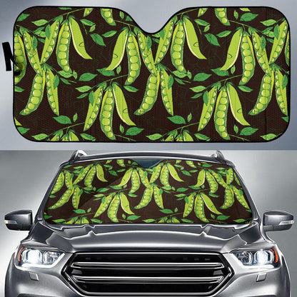 Peas Pattern Print Design A03 Car Sun Shades-JORJUNE.COM