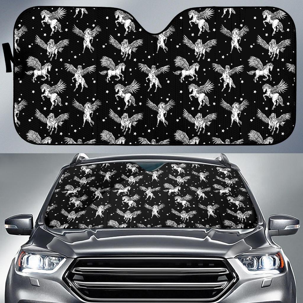 Pegasus Pattern Print Design 01 Car Sun Shades-JORJUNE.COM
