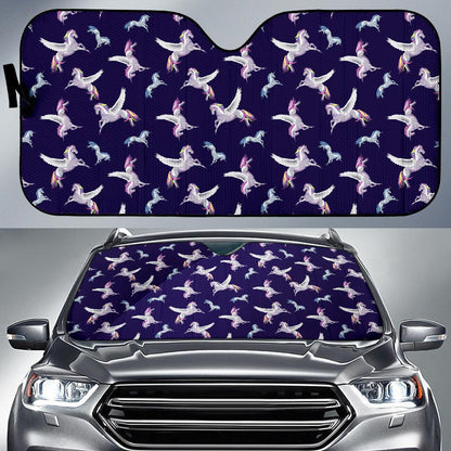 Pegasus Pattern Print Design 02 Car Sun Shades-JORJUNE.COM