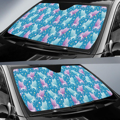 Pegasus Pattern Print Design 04 Car Sun Shades-JORJUNE.COM