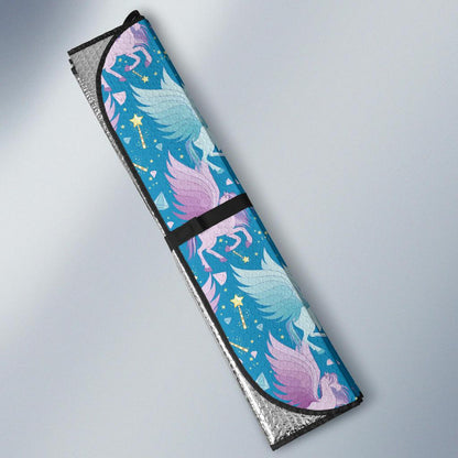 Pegasus Pattern Print Design 04 Car Sun Shades-JORJUNE.COM