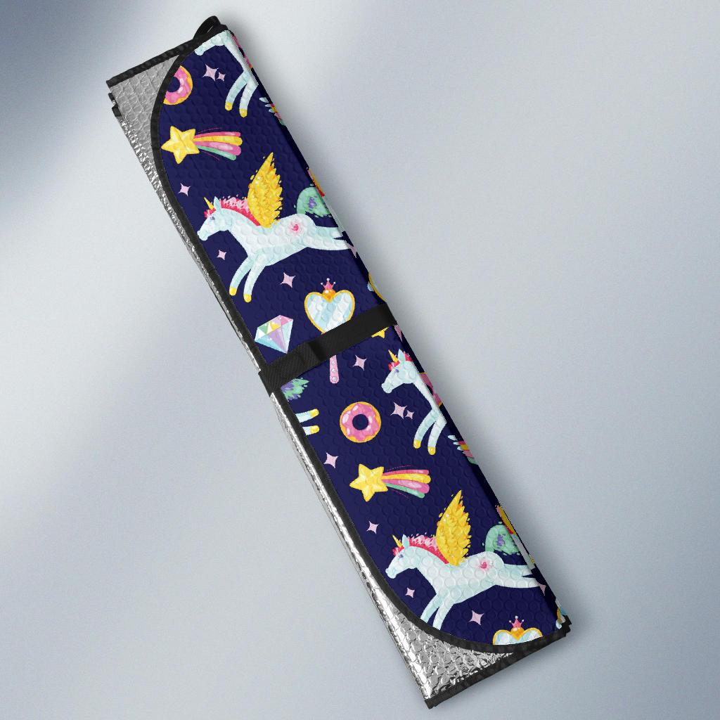 Pegasus Pattern Print Design 05 Car Sun Shades-JORJUNE.COM