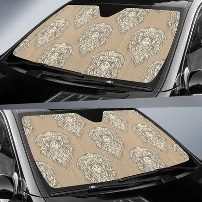 Pekingese Pattern Print Design A01 Car Sun Shades-JORJUNE.COM