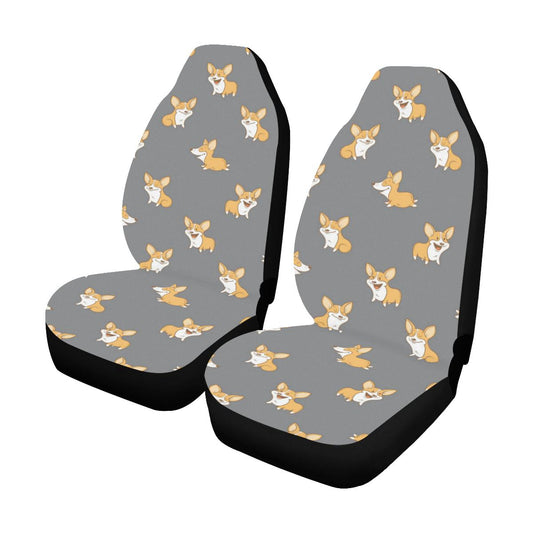Pembroke Welsh Corgis Pattern Print Design A02 Car Seat Covers (Set of 2)-JORJUNE.COM