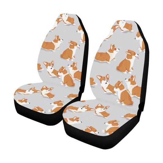 Pembroke Welsh Corgis Pattern Print Design A04 Car Seat Covers (Set of 2)-JORJUNE.COM