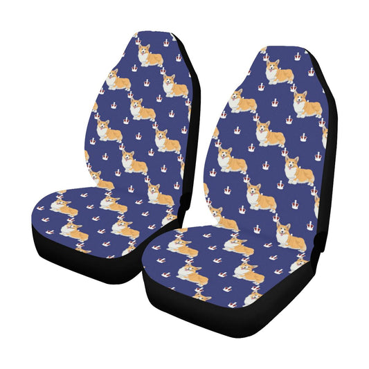 Pembroke Welsh Corgis Pattern Print Design A07 Car Seat Covers (Set of 2)-JORJUNE.COM