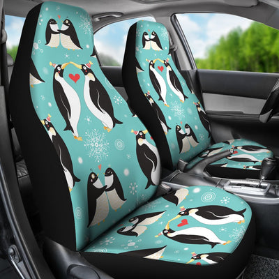 Penguin Love Print Universal Fit Car Seat Covers