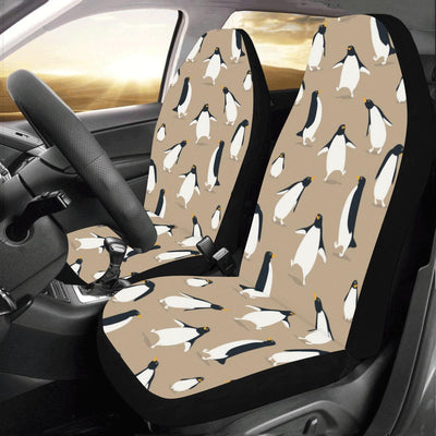 Penguin Pattern Print Design A01 Car Seat Covers (Set of 2)-JORJUNE.COM