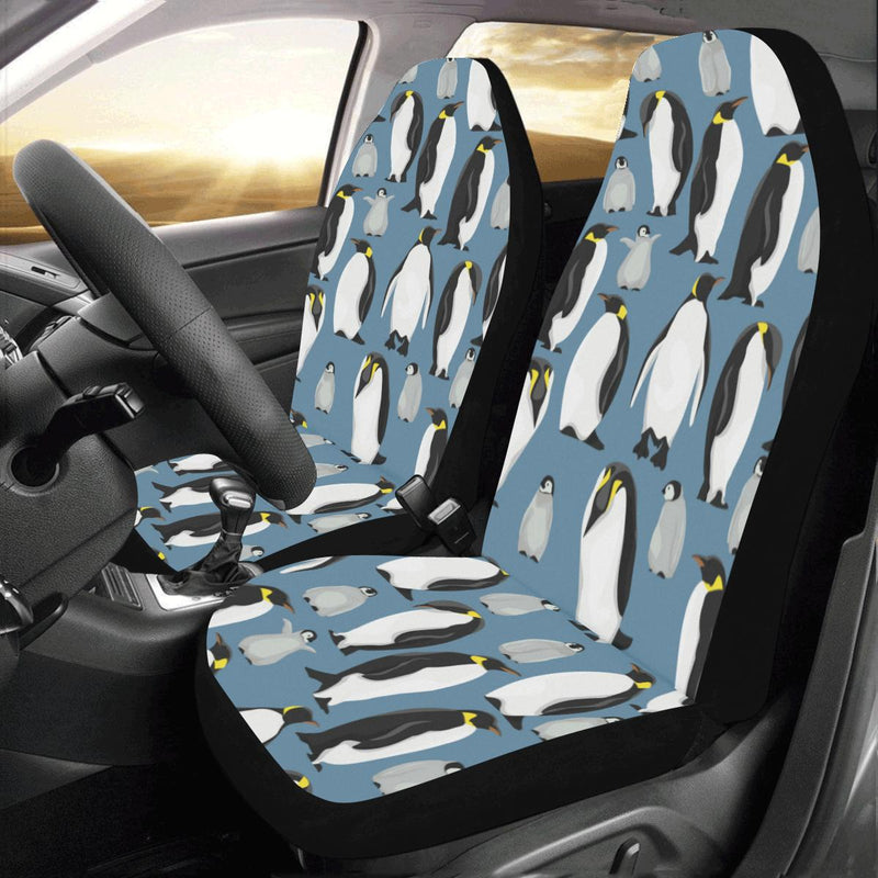 Penguin Pattern Print Design A03 Car Seat Covers (Set of 2)-JORJUNE.COM