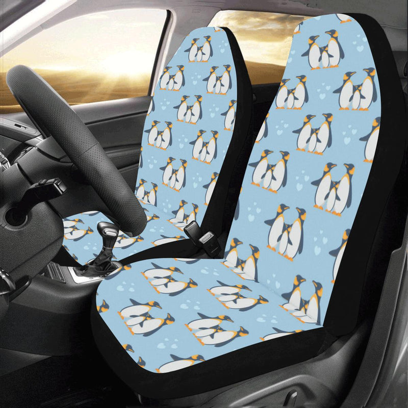 Penguin Pattern Print Design A04 Car Seat Covers (Set of 2)-JORJUNE.COM