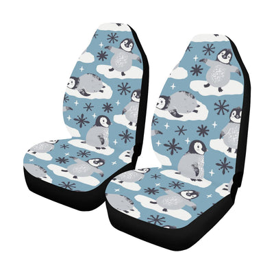 Penguin Pattern Print Design A05 Car Seat Covers (Set of 2)-JORJUNE.COM