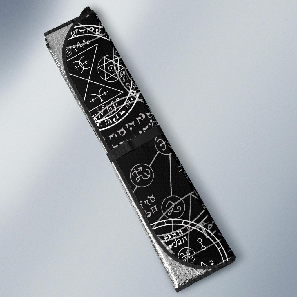 Pentagram Pattern Print Design A01 Car Sun Shades-JORJUNE.COM