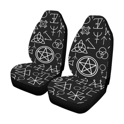 Pentagram Pattern Print Design A02 Car Seat Covers (Set of 2)-JORJUNE.COM