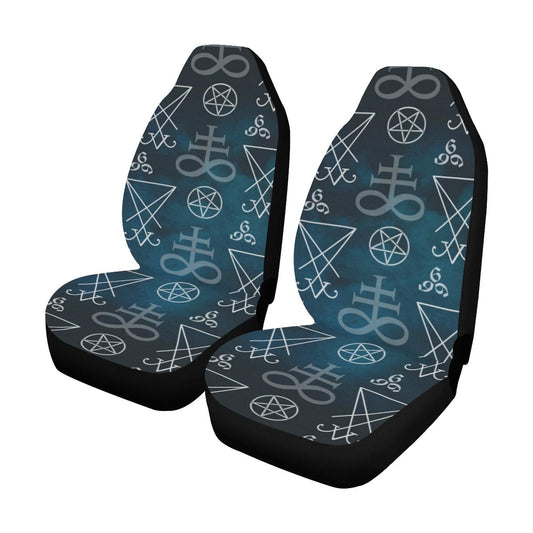 Pentagram Pattern Print Design A03 Car Seat Covers (Set of 2)-JORJUNE.COM