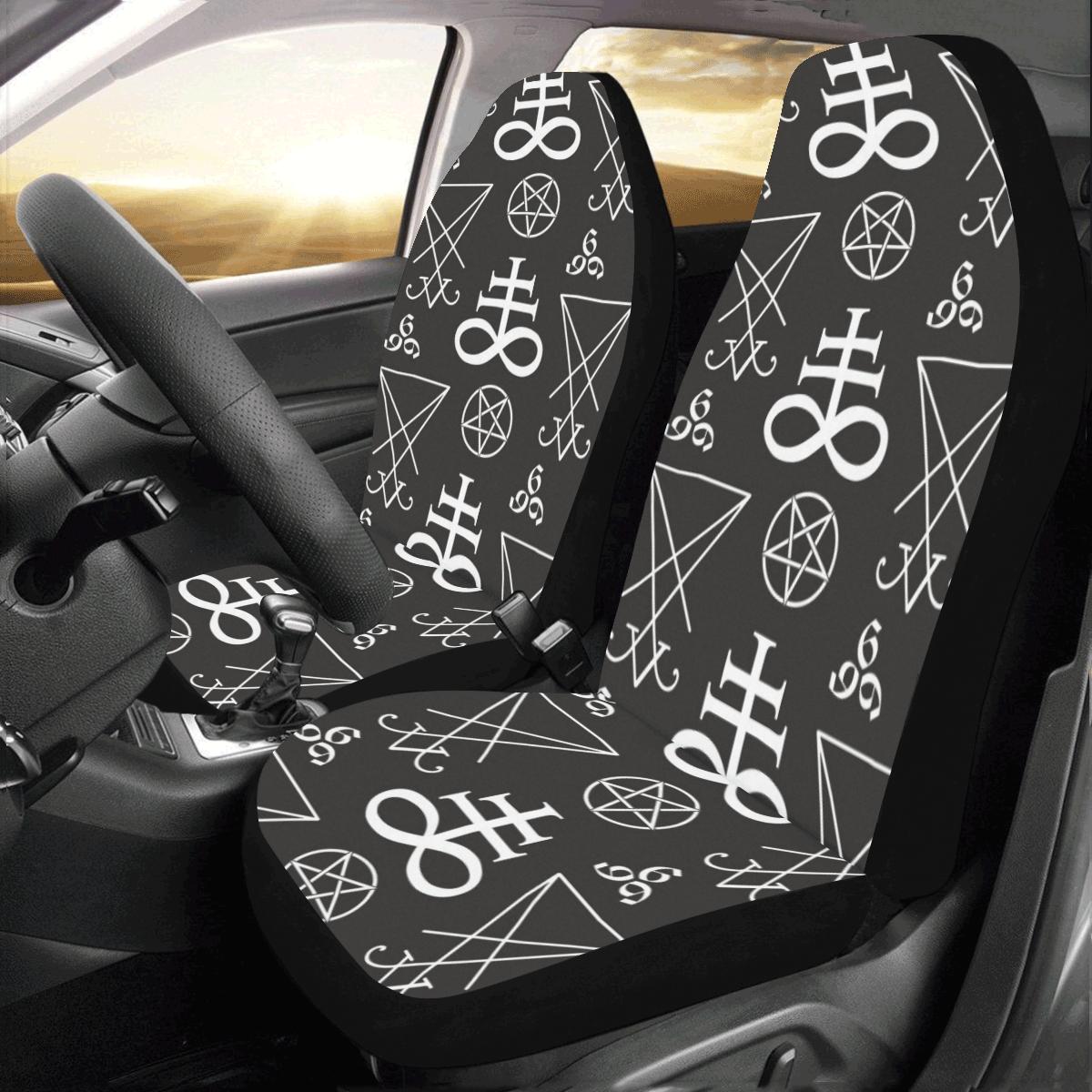 Pentagram Pattern Print Design A04 Car Seat Covers (Set of 2)-JORJUNE.COM