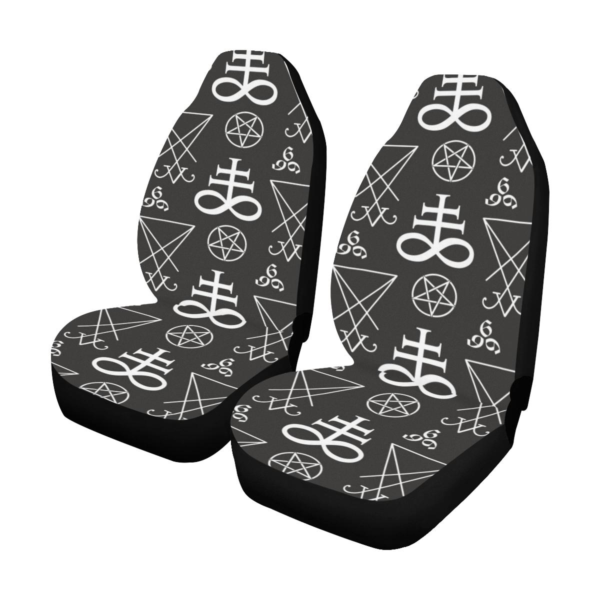 Pentagram Pattern Print Design A04 Car Seat Covers (Set of 2)-JORJUNE.COM