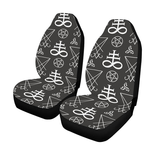 Pentagram Pattern Print Design A04 Car Seat Covers (Set of 2)-JORJUNE.COM