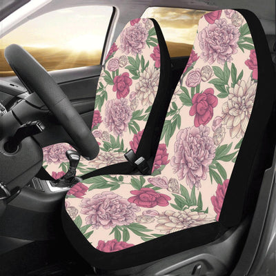 Peony Pattern Print Design A01 Car Seat Covers (Set of 2)-JORJUNE.COM