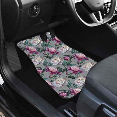 Peony Pattern Print Design PE01 Car Floor Mats-JORJUNE.COM