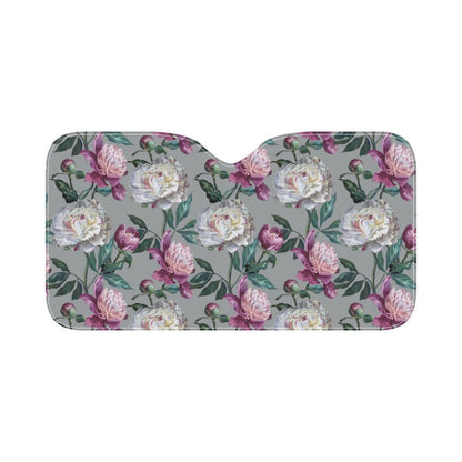 Peony Pattern Print Design PE01 Car Sun Shade-JorJune