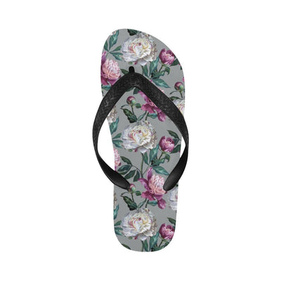 Peony Pattern Print Design PE01 Flip Flops-JorJune