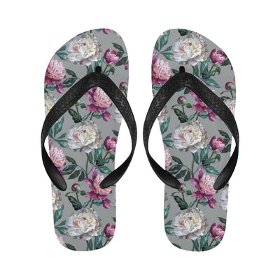 Peony Pattern Print Design PE01 Flip Flops-JorJune