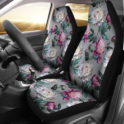 Peony Pattern Print Design PE01 Universal Fit Car Seat Covers-JorJune