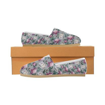 Peony Pattern Print Design PE01 Women Casual Shoes-JorJune.com
