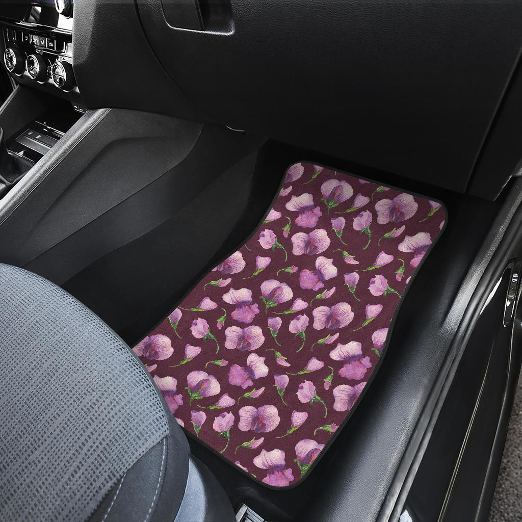 Peony Pattern Print Design PE010 Car Floor Mats-JORJUNE.COM