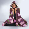 Peony Pattern Print Design PE010 Hooded Blanket-JORJUNE.COM