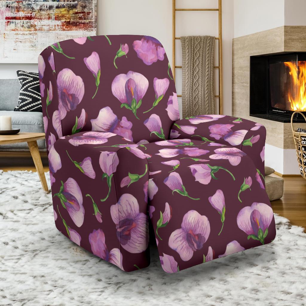 Peony Pattern Print Design PE010 Recliner Slipcover-JORJUNE.COM