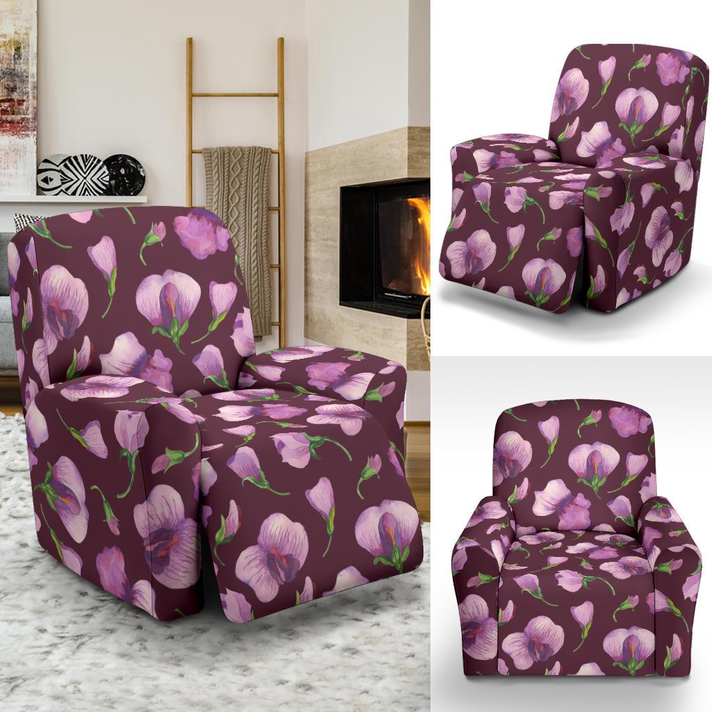 Peony Pattern Print Design PE010 Recliner Slipcover-JORJUNE.COM